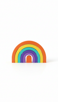 Regenbogen Stapelbausatz aus Holz