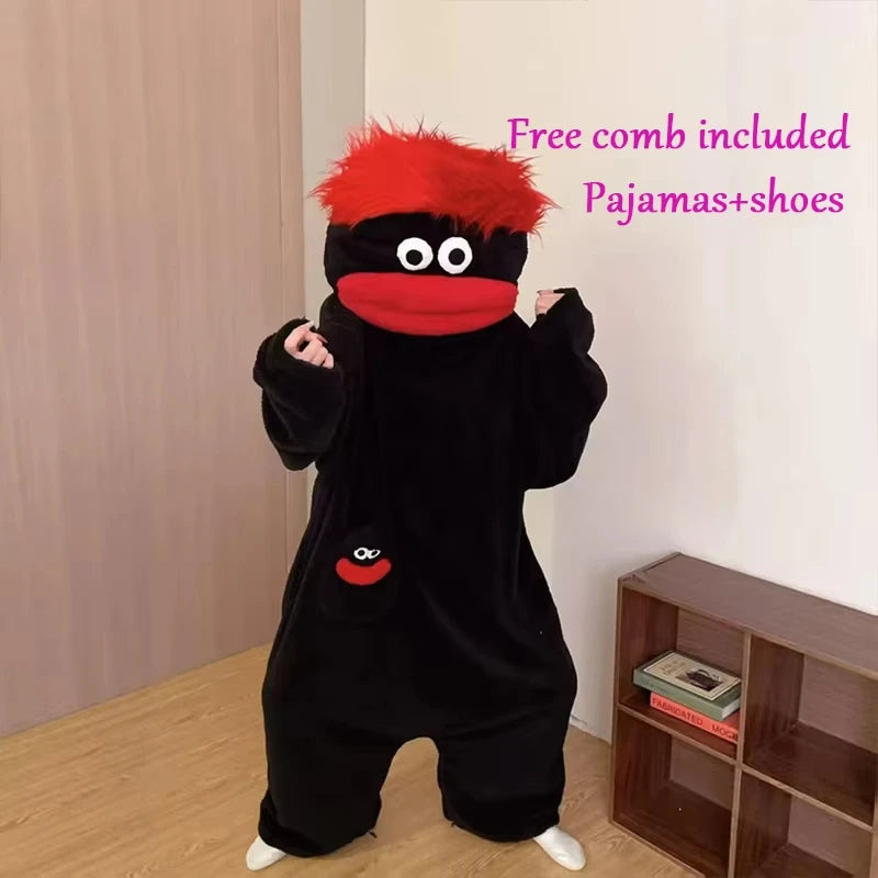 Cartoon Kapuzen-Pyjama Set – Warm & Kuschelig für Kinder