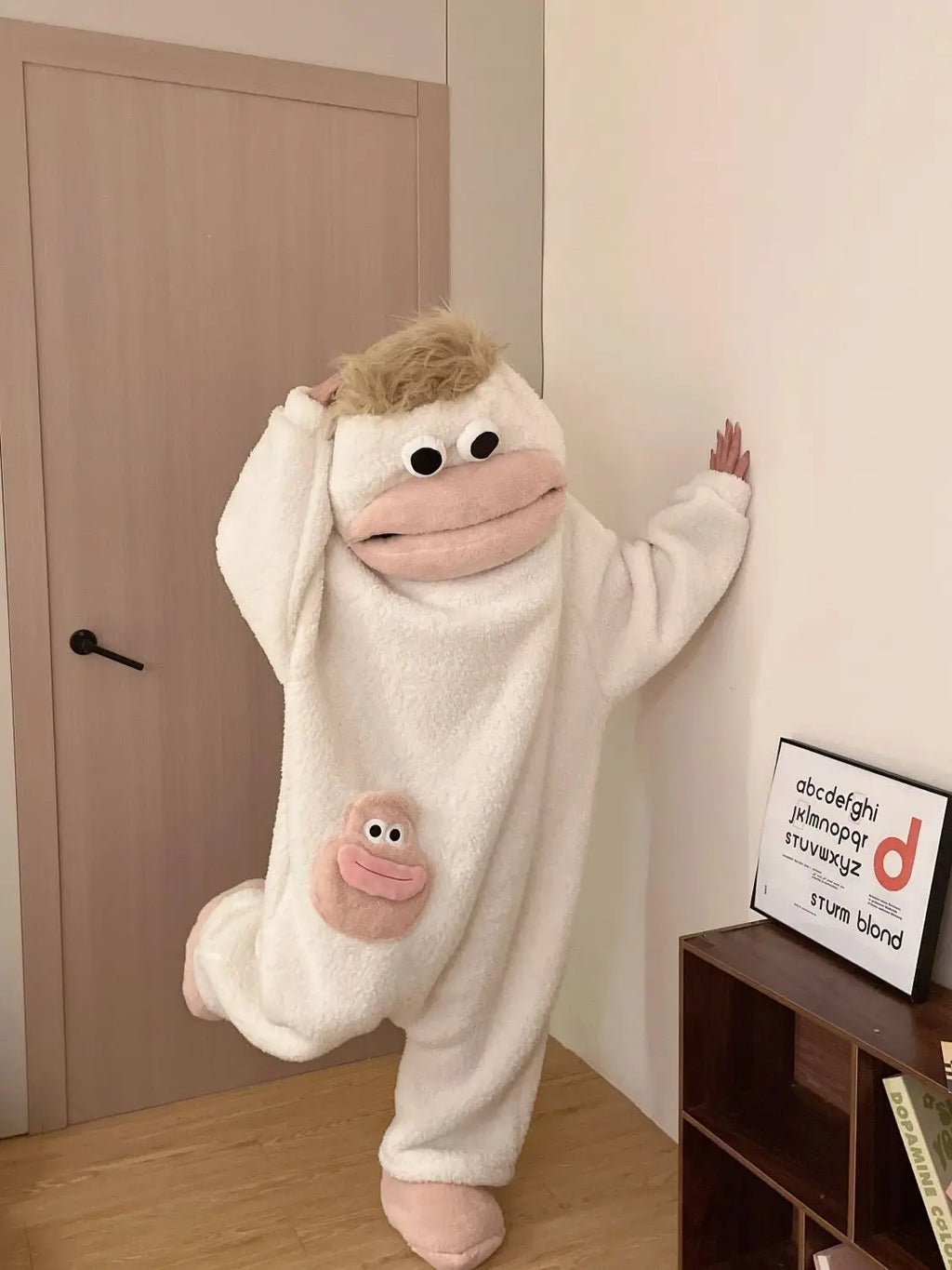 Cartoon Kapuzen-Pyjama Set – Warm & Kuschelig für Kinder