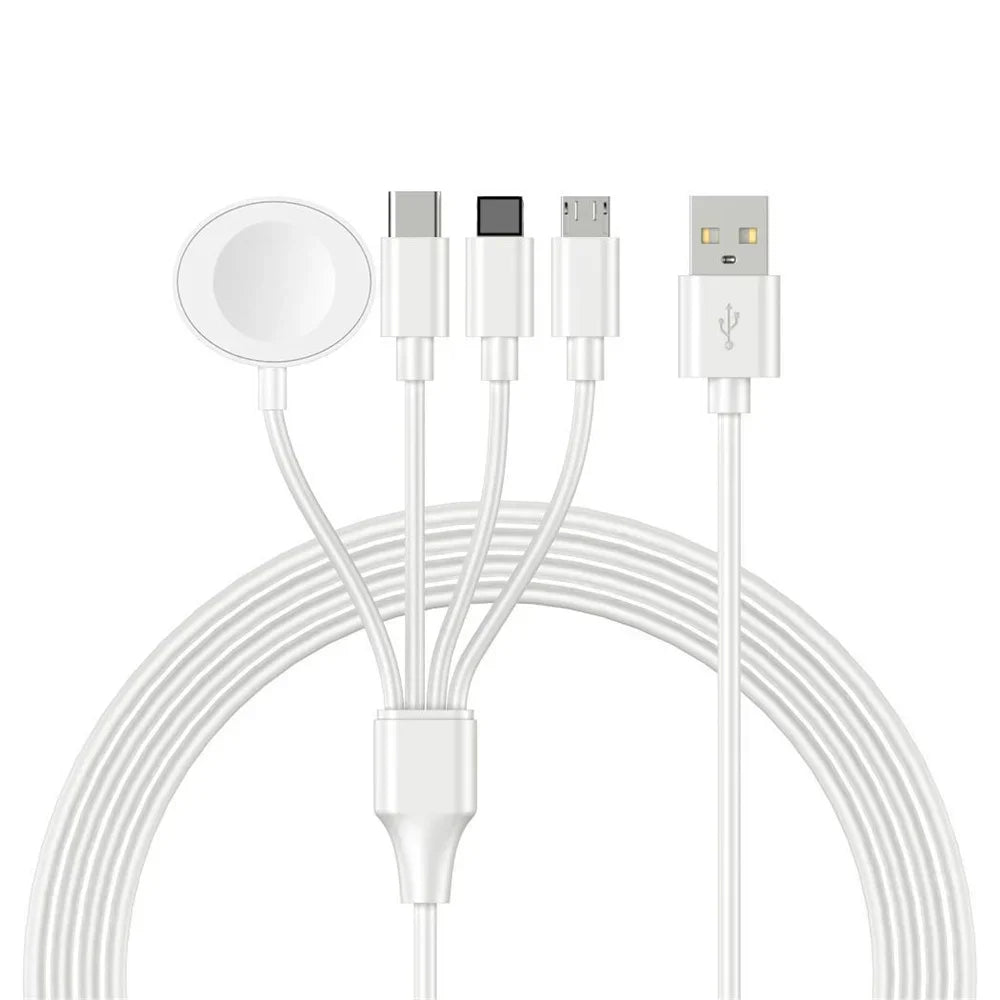 4 in 2 Ladekabel für alle Handy Geräte geeignet sowohl auch für die Apple Watch