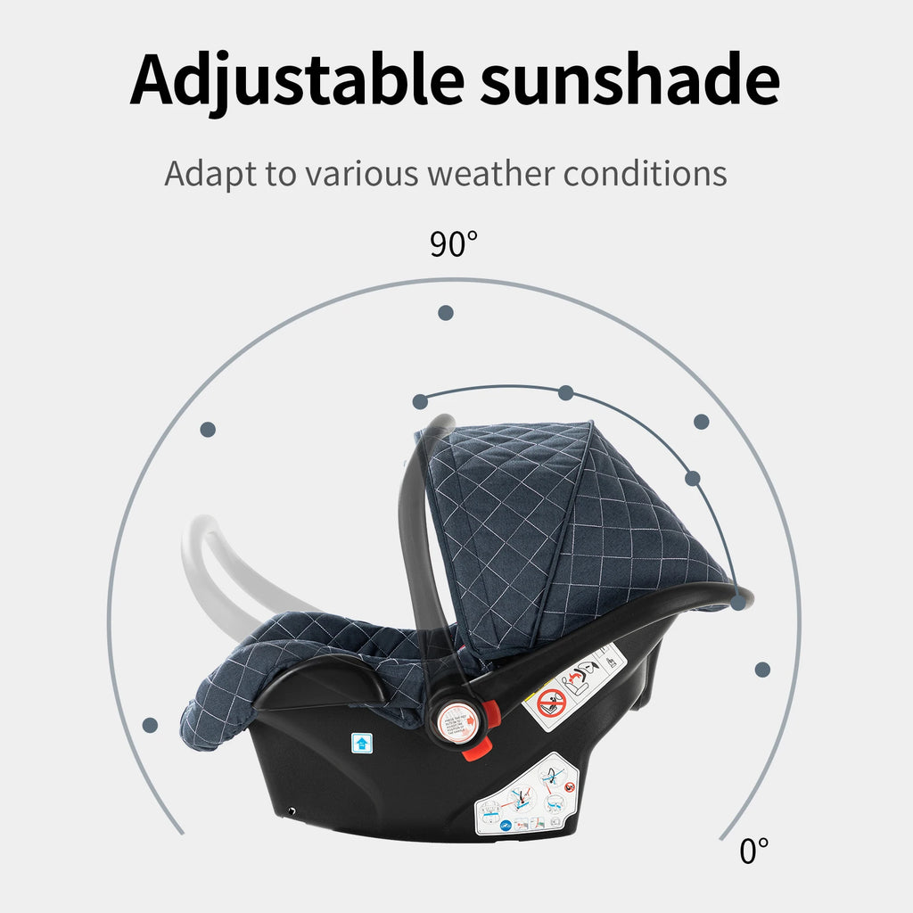 Kinderwagen, 3-in-1, leichter Kinderwagen für Neugeborene, Reisen, faltbar, für Babys, Kinderwagen, Kinderwagen, Babyautositz