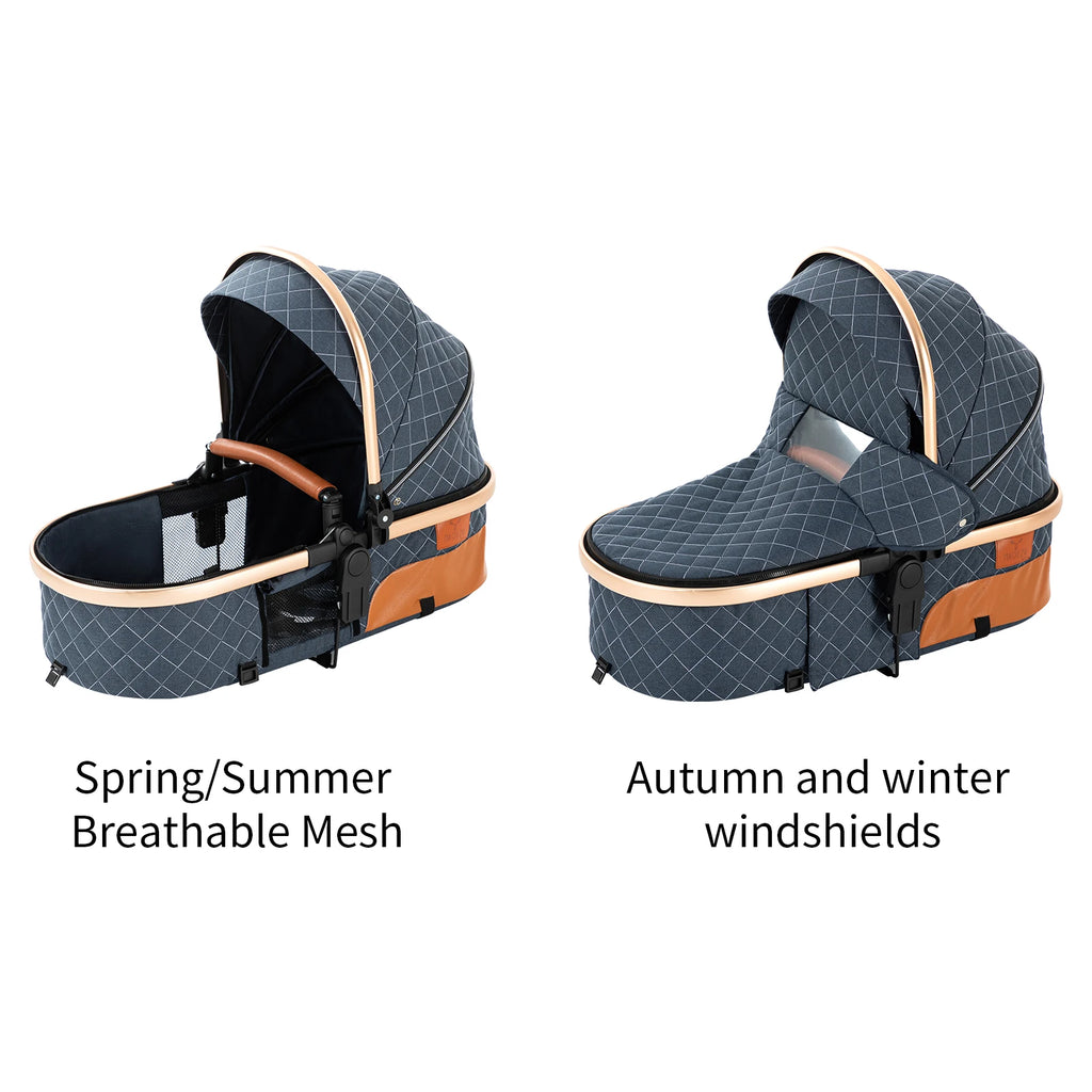 Kinderwagen, 3-in-1, leichter Kinderwagen für Neugeborene, Reisen, faltbar, für Babys, Kinderwagen, Kinderwagen, Babyautositz