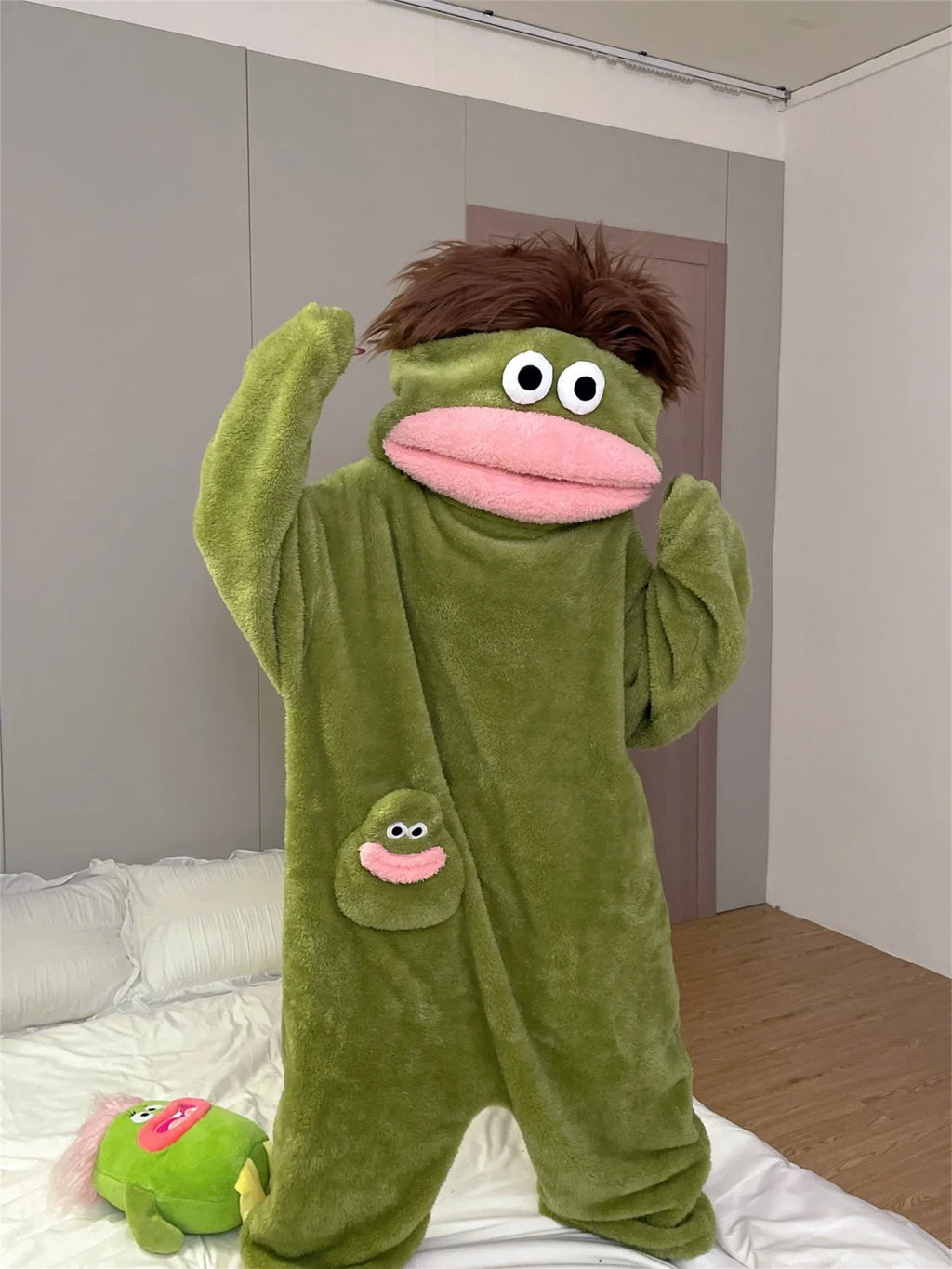 Cartoon Kapuzen-Pyjama Set – Warm & Kuschelig für Kinder