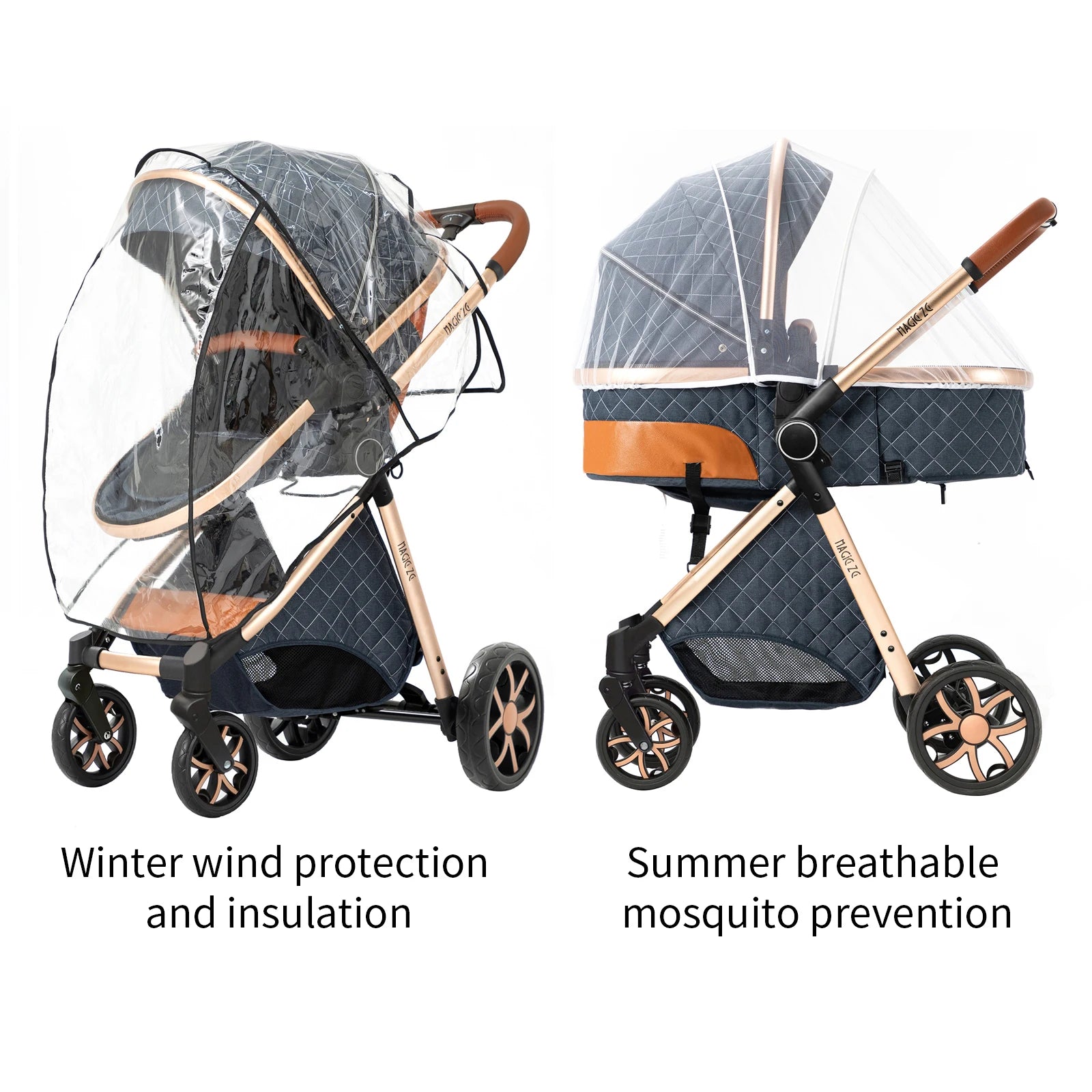 Kinderwagen, 3-in-1, leichter Kinderwagen für Neugeborene, Reisen, faltbar, für Babys, Kinderwagen, Kinderwagen, Babyautositz