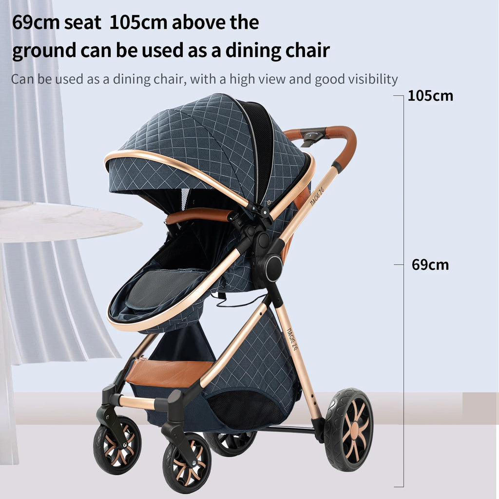 Kinderwagen, 3-in-1, leichter Kinderwagen für Neugeborene, Reisen, faltbar, für Babys, Kinderwagen, Kinderwagen, Babyautositz