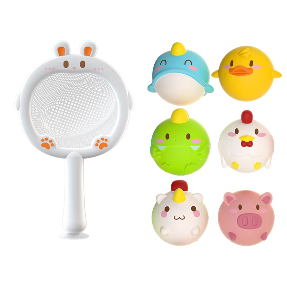 Süße Baby Tiere mit LED geeignet für die Badewanne oder Planschbecken