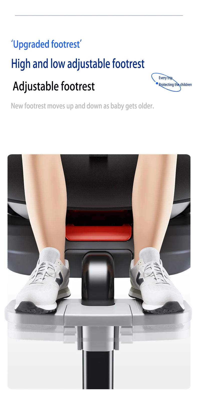 360° drehbarer Kindersitz mit einziehbarer Stützstange, Anti-Kipp-Bein, ISOFIX-Befestigungssystem, Dual-SIP-Seitenstoßmodul, integriertem Skelettgehäuse, vorwärts- und rückwärtsgerichteter Multifunktions-Kindersitz
