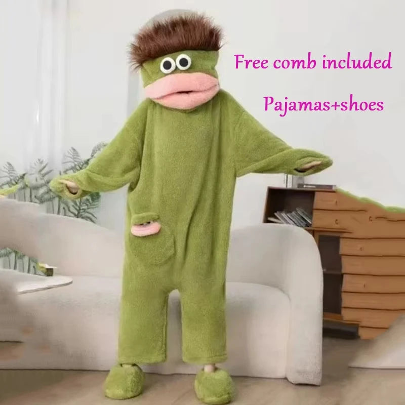 Cartoon Kapuzen-Pyjama Set – Warm & Kuschelig für Kinder
