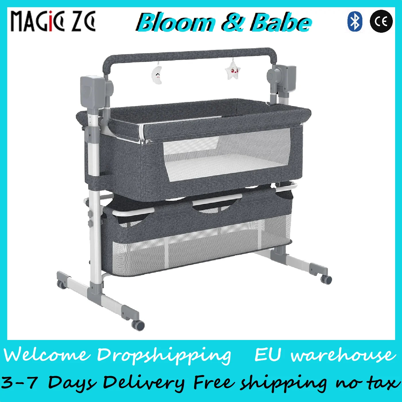 Travel System Kinderwagen 3-in-1 Leichter Kinderwagen Multifunktionaler Kinderwagen mit Aluminiumrahmen Kompakter Kinderwagen für Neugeborene
