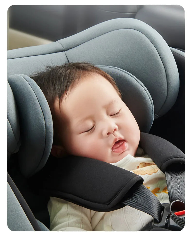 360° drehbarer Kindersitz mit einziehbarer Stützstange, Anti-Kipp-Bein, ISOFIX-Befestigungssystem, Dual-SIP-Seitenstoßmodul, integriertem Skelettgehäuse, vorwärts- und rückwärtsgerichteter Multifunktions-Kindersitz