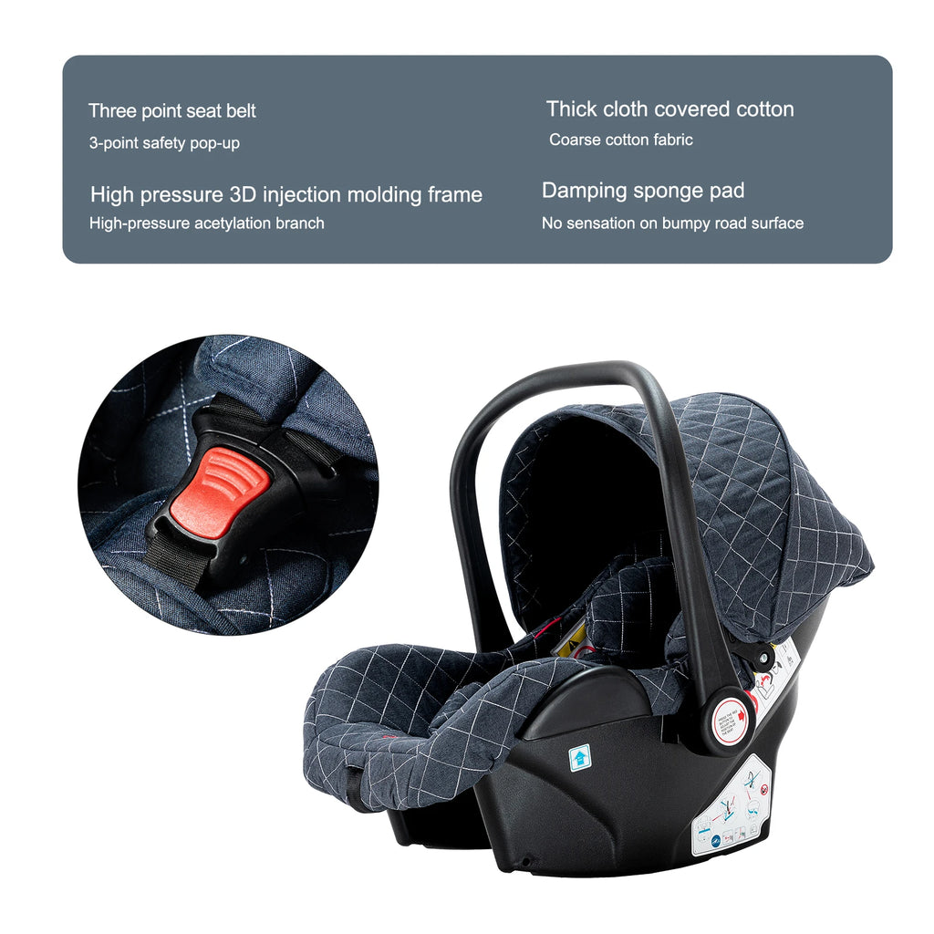 Kinderwagen, 3-in-1, leichter Kinderwagen für Neugeborene, Reisen, faltbar, für Babys, Kinderwagen, Kinderwagen, Babyautositz