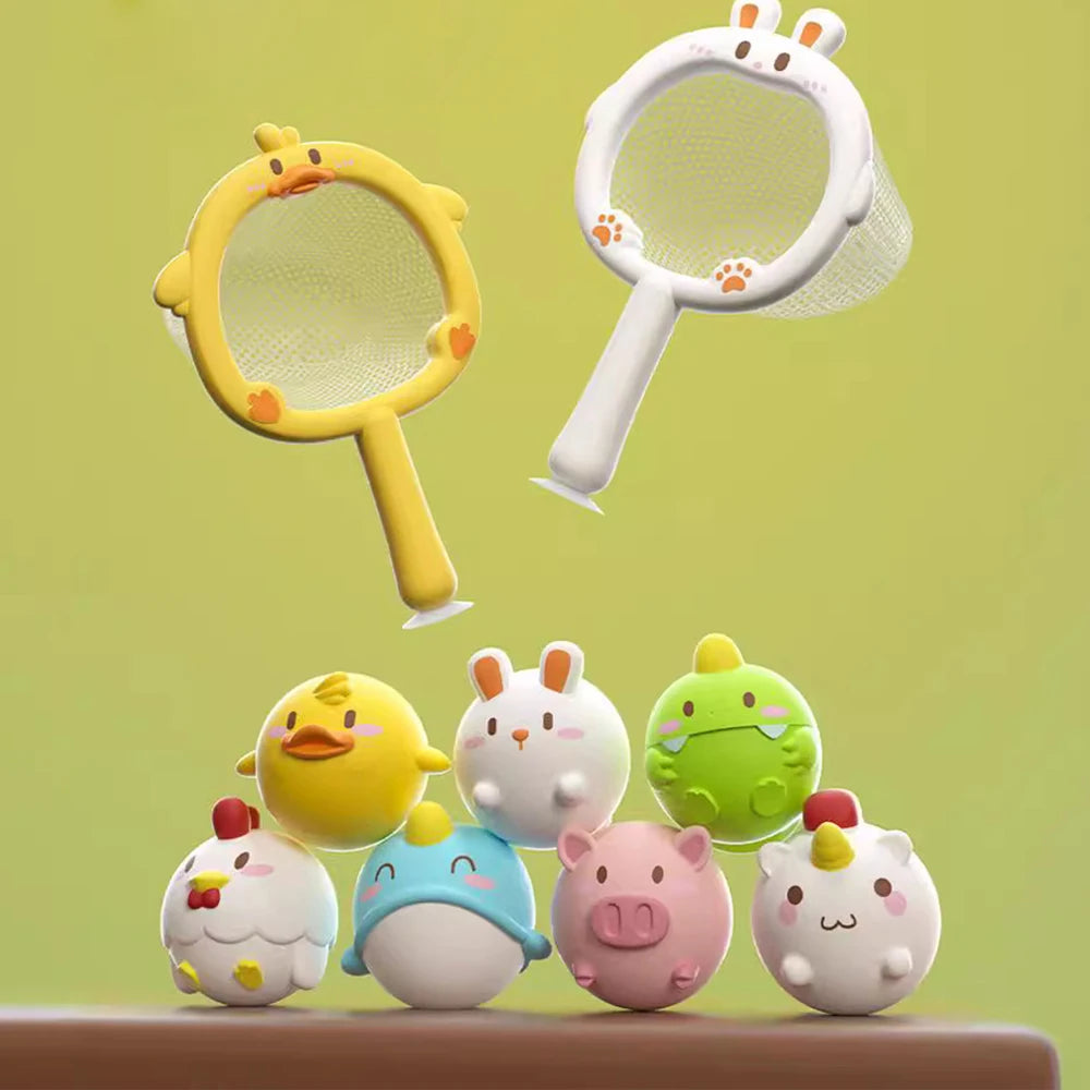 Süße Baby Tiere mit LED geeignet für die Badewanne oder Planschbecken