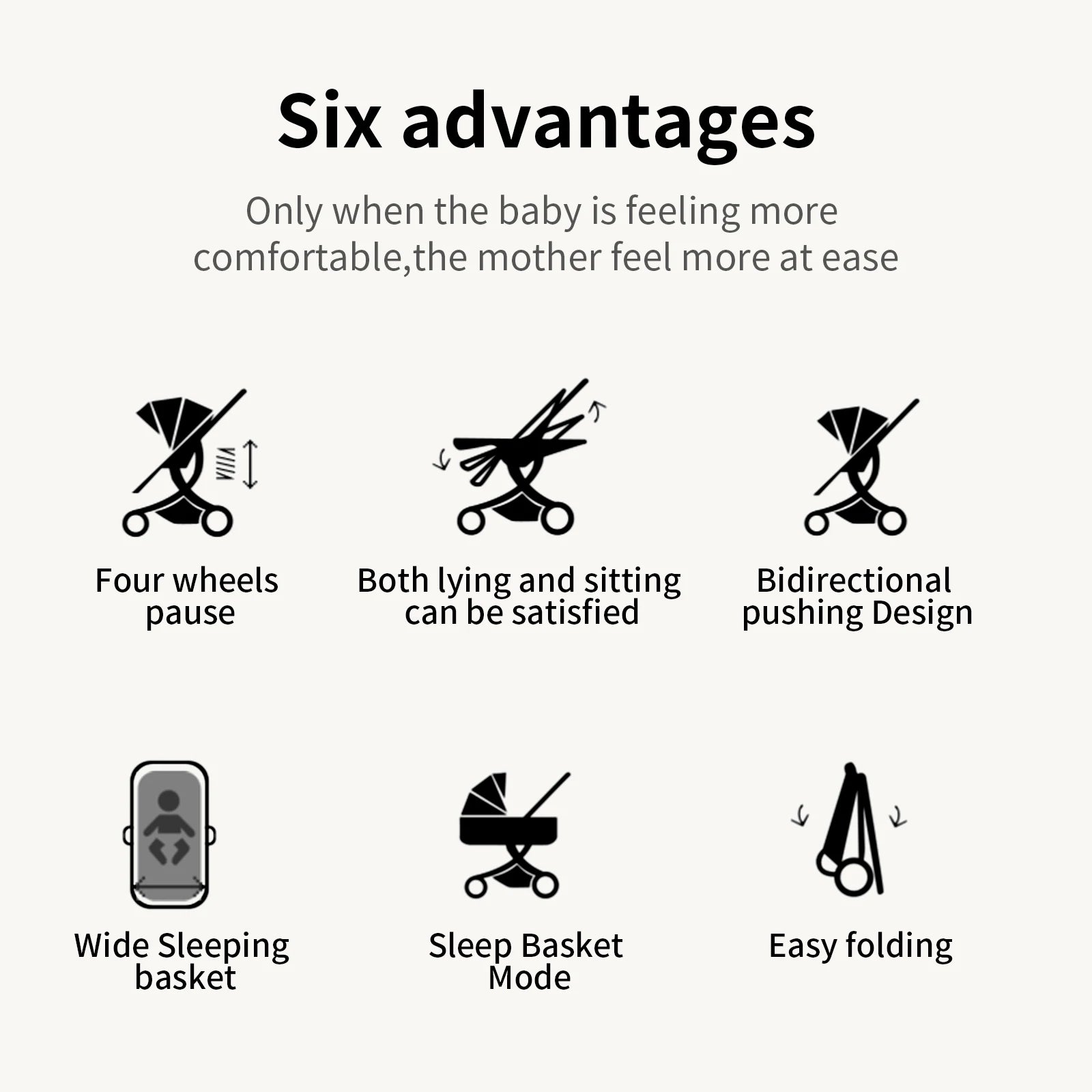 Kinderwagen, 3-in-1, leichter Kinderwagen für Neugeborene, Reisen, faltbar, für Babys, Kinderwagen, Kinderwagen, Babyautositz