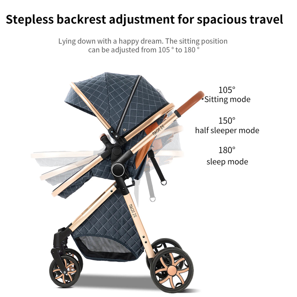 Kinderwagen, 3-in-1, leichter Kinderwagen für Neugeborene, Reisen, faltbar, für Babys, Kinderwagen, Kinderwagen, Babyautositz