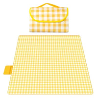 Picknickdecke zusammengepackt als Tasche