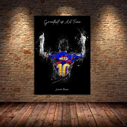 Poster Fußball Christiano Ronaldo und Messi  als Deko Print ohne Rahmen-3