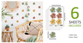 Sticker Kinderzimmer Wandaufkleber Boho Blume I Wand Deko I Wandtattoos I Babyzimmer Wand Deko I Sticker Set-2