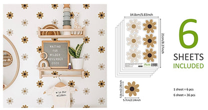 Sticker Kinderzimmer Wandaufkleber Boho Blume I Wand Deko I Wandtattoos I Babyzimmer Wand Deko I Sticker Set